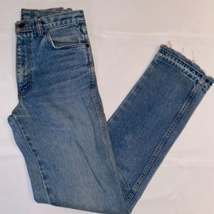 Calvin Klein Light Blue High-Rise Straight Jeans